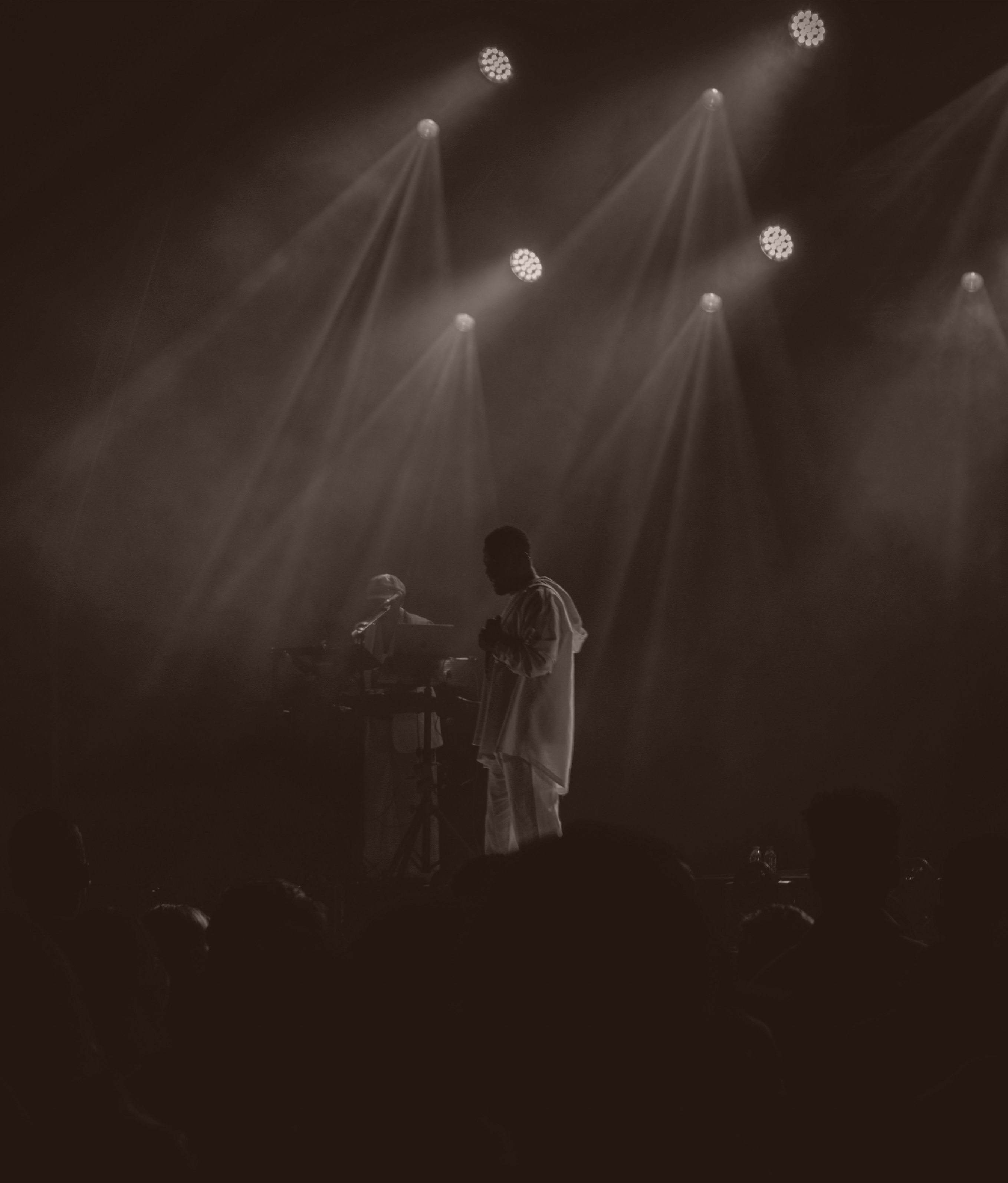 Concert 2 -  foto van zanger in spotlicht